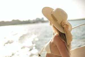 Lady on the beach